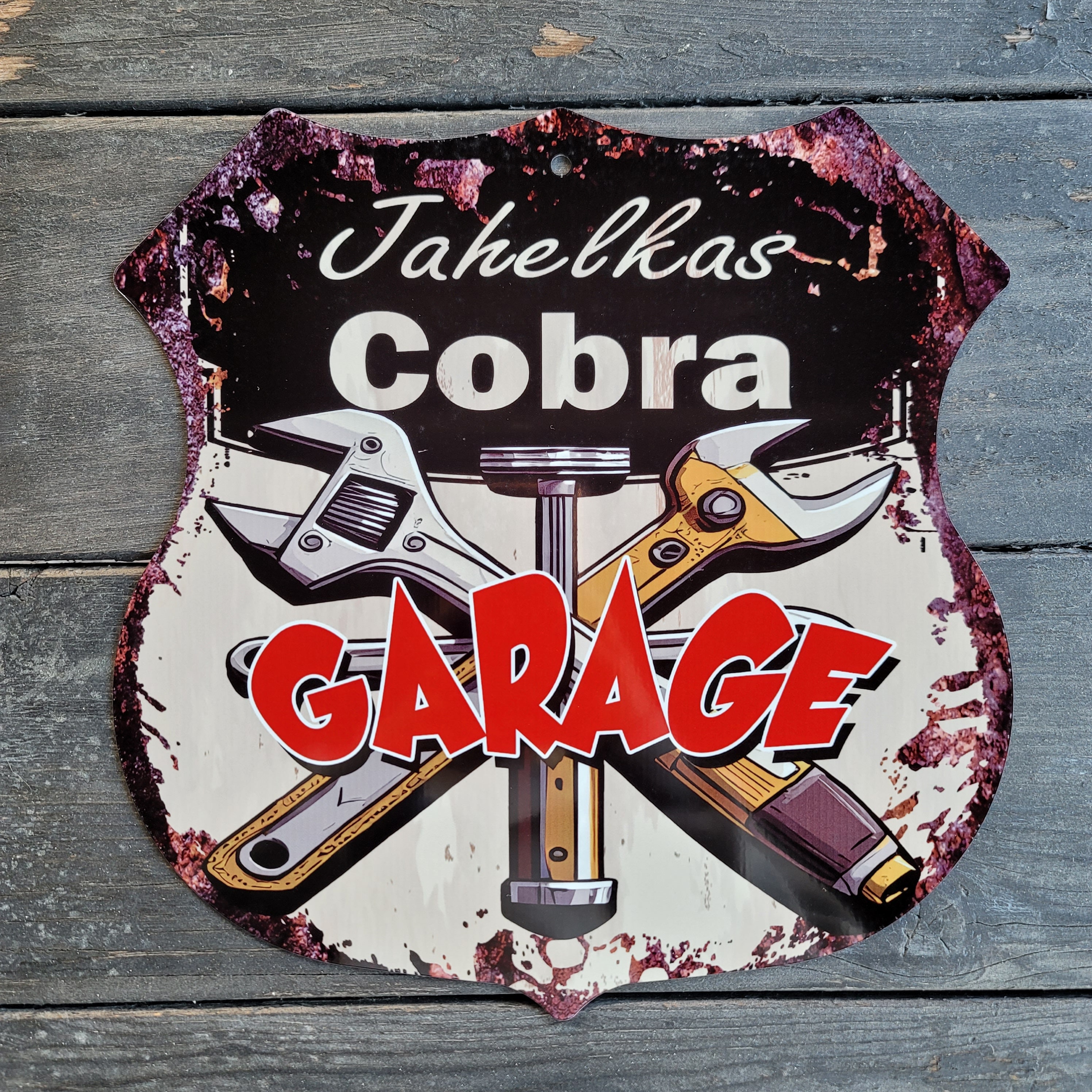 Tool Theme Sign Custom Garage Tools Metal Sign, Personalized Tool Kit Wall Home Decor ...