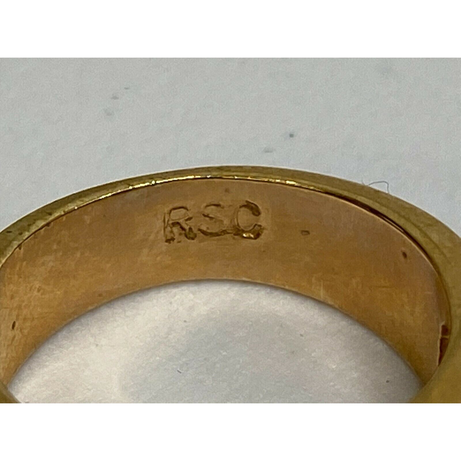 Vintage Signed RSC RS Covenant Men's Ring Gold Vermeil w Etsy