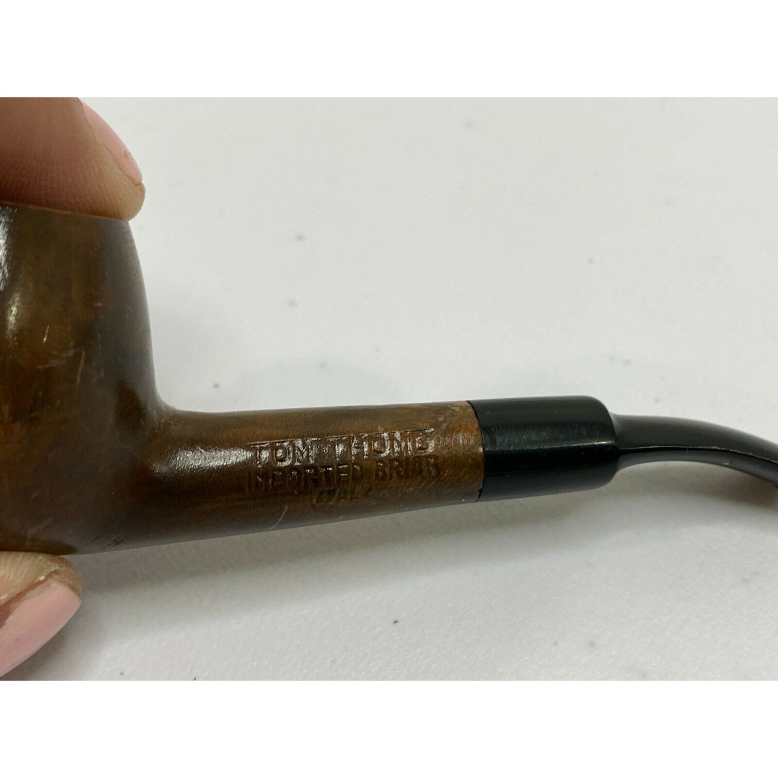 Vintage Tom Thumb Pipe Imported Briar Italy Brown Black Etsy
