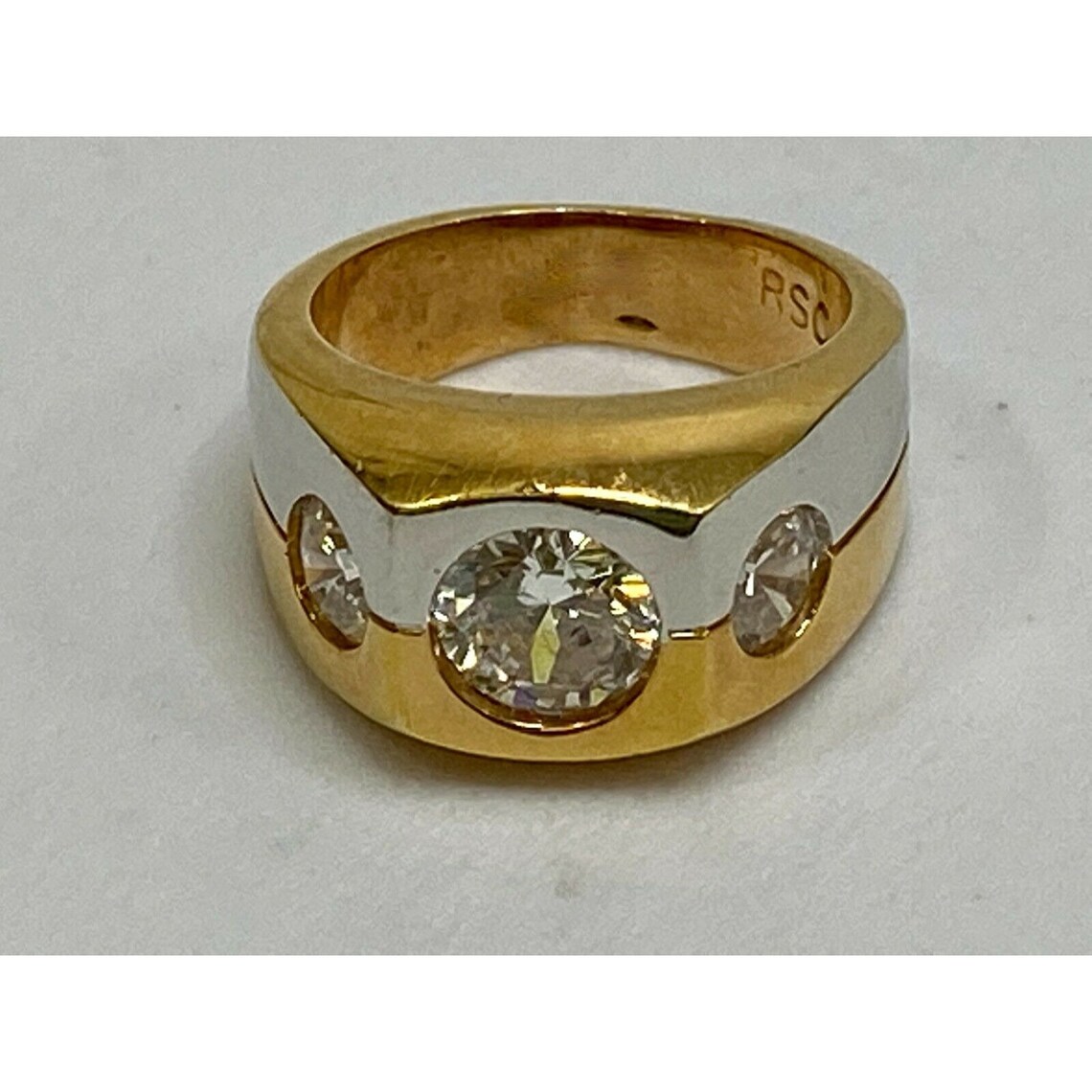 Vintage Signed RSC RS Covenant Men's Ring Gold Vermeil | Etsy
