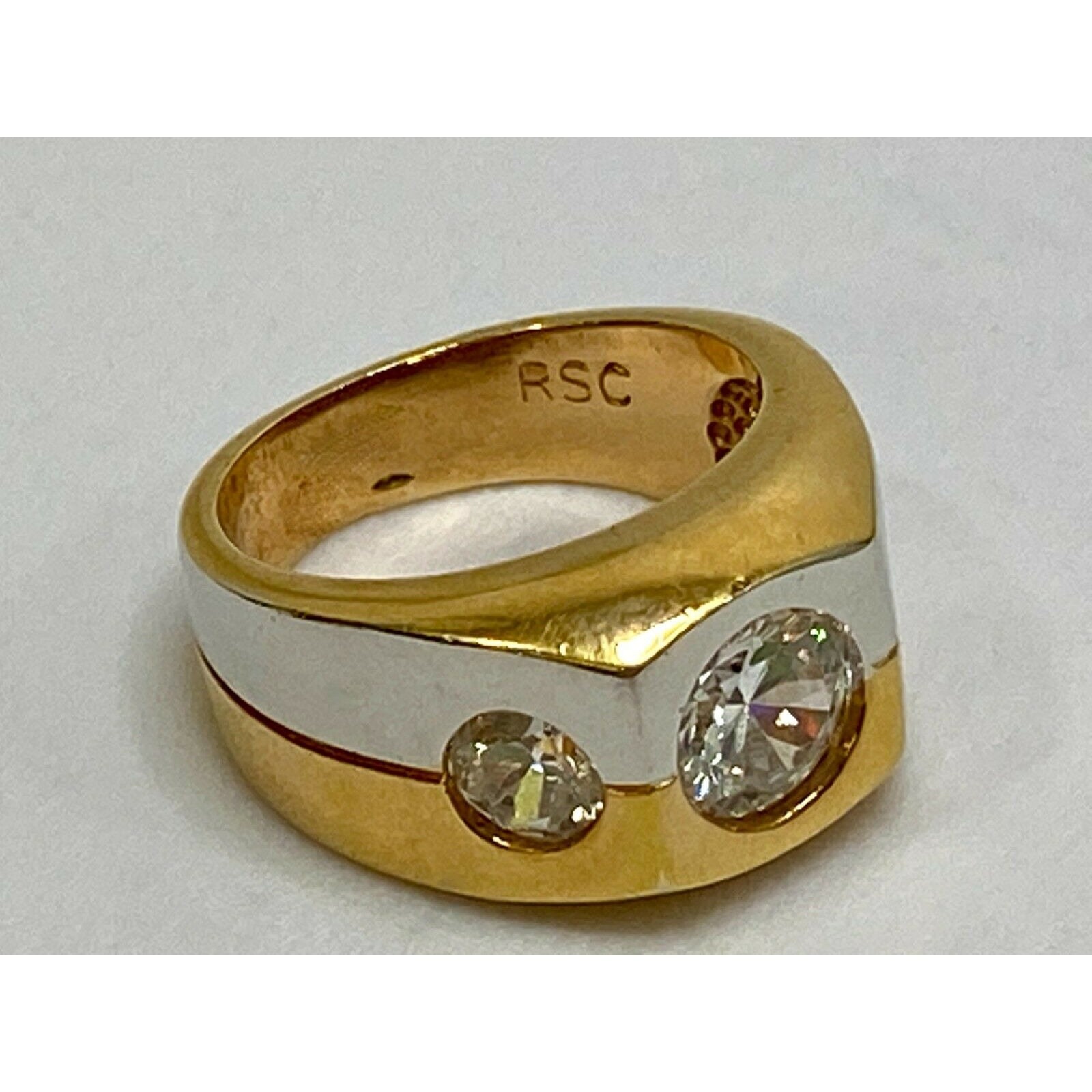 Vintage Signiert RSC RS Covenant Herren Ring Gold Vermeil Etsy