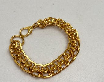 Vintage Avon Gold Tone Chunky Chain Bracelet - 7 inch