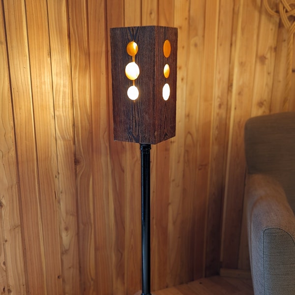 Beam Table Lamp - Bedside Wooden Lamp - Decorative Wooden Table Lamp - Handcrafted Wood Lamp - Wooden Night Light Lamp - Gift Ideas