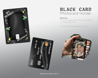 Black Card Photocard Holder