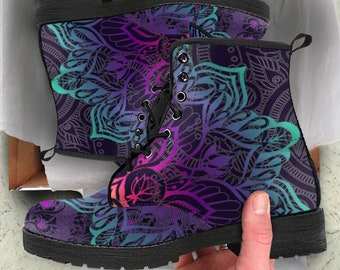 patterned doc martens