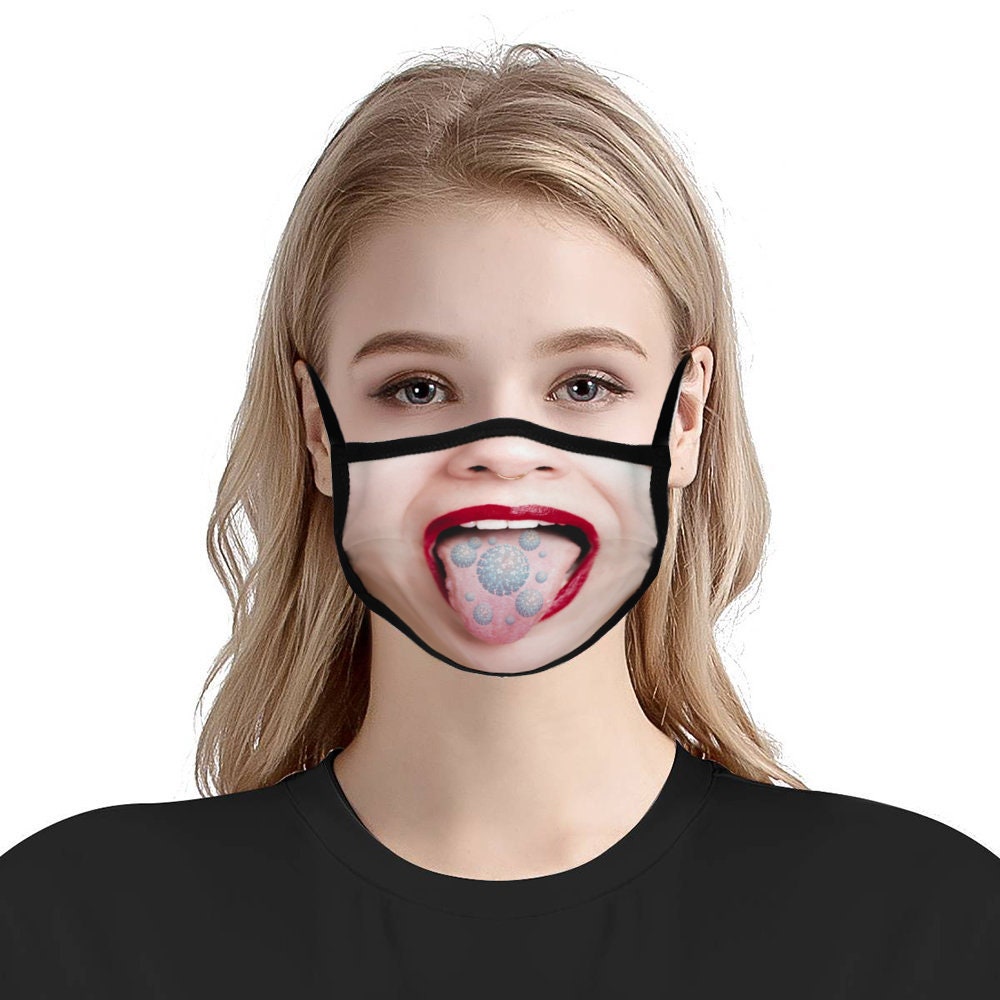 Novelty Design Funny Face Maskthe Mask is Breathable Etsy