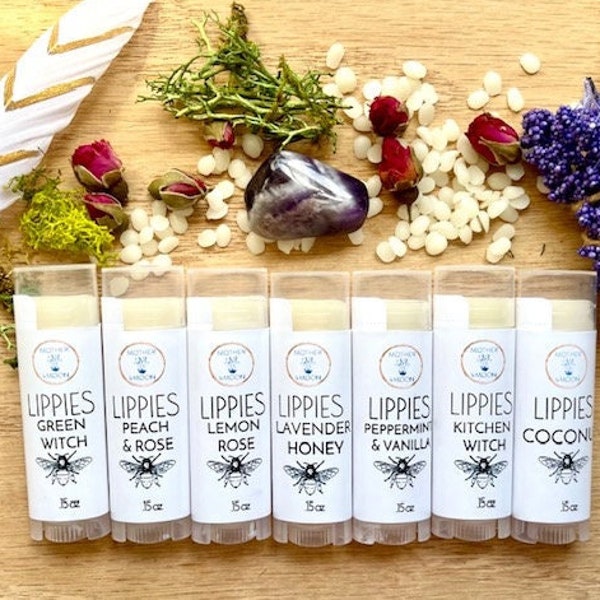 Pick 1, 3 or 5 Flavored Lip Balms/ Gifts Under 10 dollars/ Dry, Chapped Lip Care