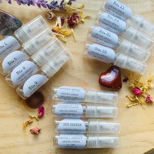 Perfume set sampler, Pick your scent kit, Try Me Set, Natural Perfume