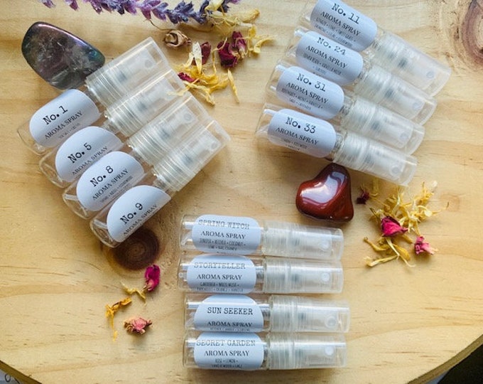 Featured listing image: Perfume set sampler, Pick your scent kit, Try Me Set, Natural Perfume