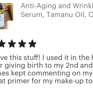 Natural Anti-Aging Face Serum with Tamanu and Argan Oil - Vegan & Organic image 5