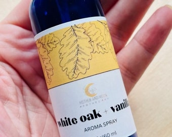 White Oak and Vanilla Body Mist Spray, Natural Perfume Spray, Gift Idea for her