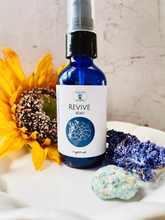 Natural Skincare for Acne Oily Skin - Acne & Sensitive Skin Anhydrous Facial Repair Serum w/ Aromatherapy | Revive Elixir