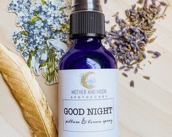 Sleep Spray with Lavender + Chamomile, Good Night Spray, Sleep Aid, Pillow Spray