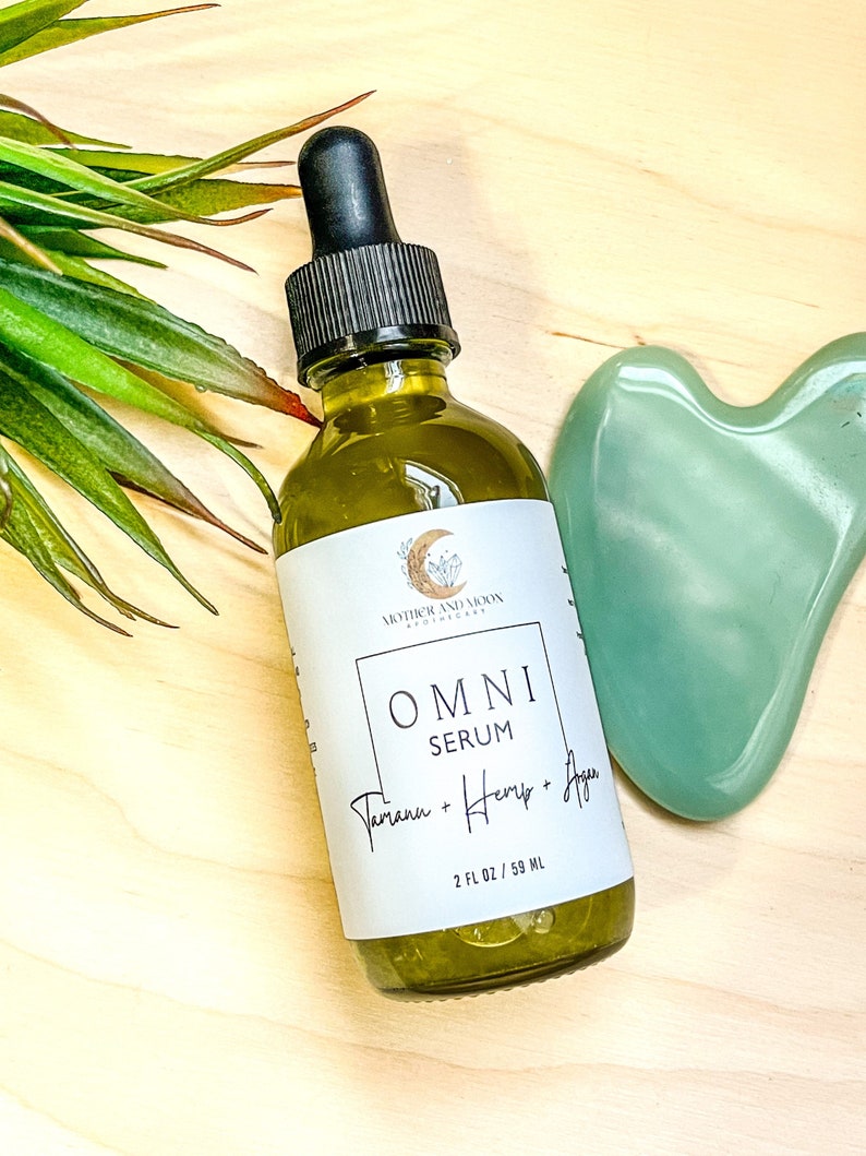 Natural Anti-Aging Face Serum with Tamanu and Argan Oil - Vegan & Organic image 1