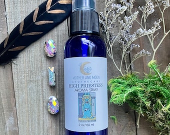 The High Priestess Tarot Card Body Spray - Unlock Your Intuition and Feminine Wisdom