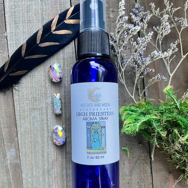 The High Priestess Tarot Card Body Spray - Unlock Your Intuition and Feminine Wisdom