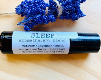 Sleep aromatherapy rollerball, Lavender essential oil blend