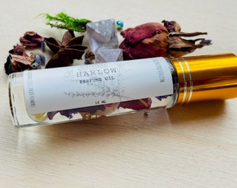 Perfume Roller on, Fragrance roll on perfume, Floral Fragrance Scent, Harlow Perfume Oil, Valentine’s Day Gift for her