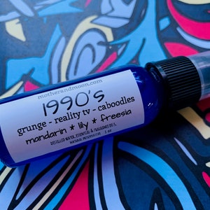 Retro style Perfume Mist spray, 1990&#39;s inspired fragrance mist, citrus body spray, happiness