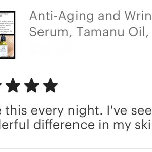 Natural Anti-Aging Face Serum with Tamanu and Argan Oil - Vegan & Organic image 8