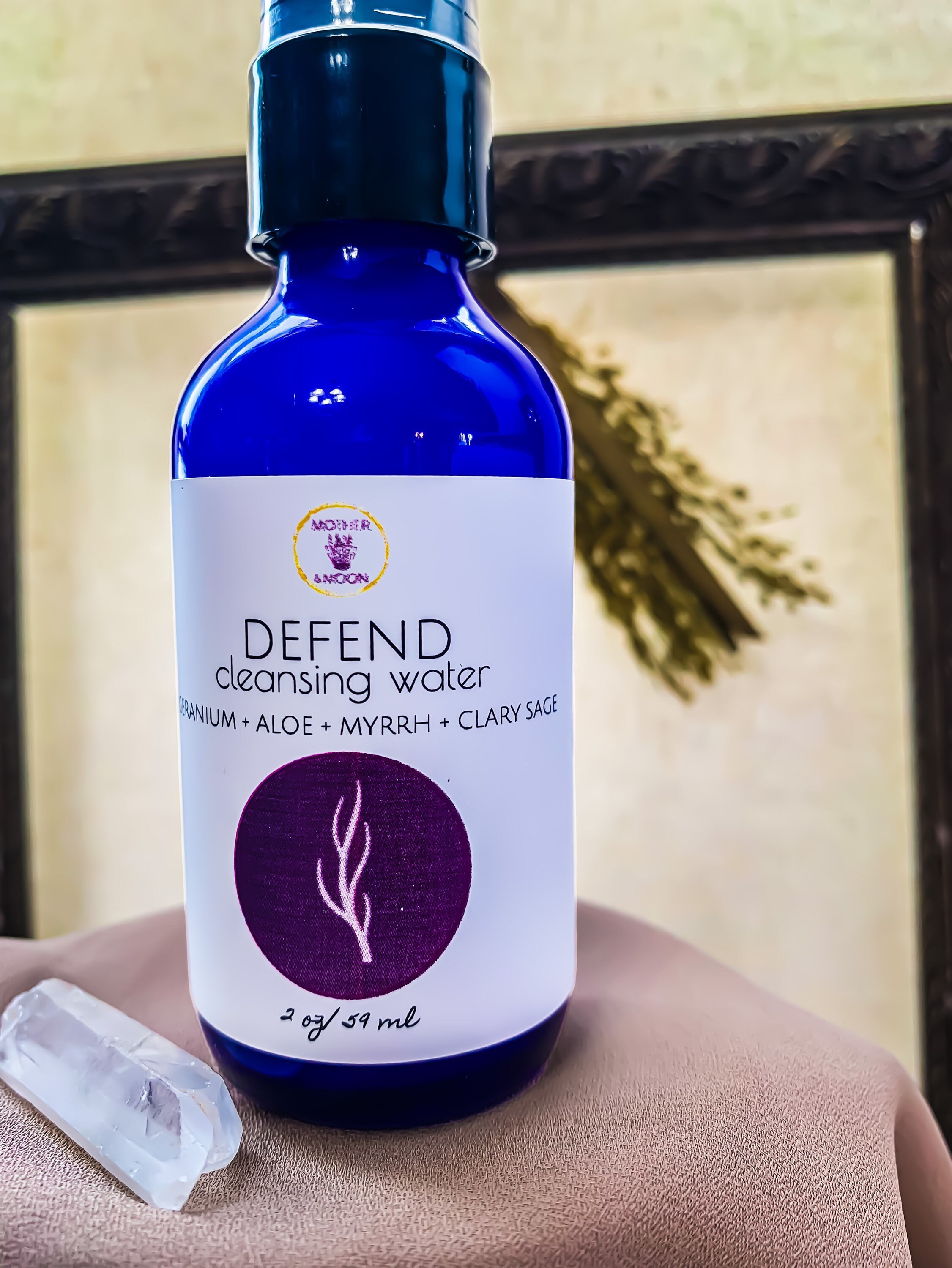 Cystic Acne Face Wash, Natural Skin Care Cleanser, Breakout Facial Wash, Defend Cleansing Water