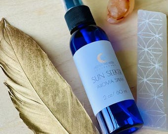 Herbal Spice Summer Scent Perfume Spray - Refreshing Body Mist with Pear Ginseng, Cedarwood, and Vanilla Bean - Sun Seeker