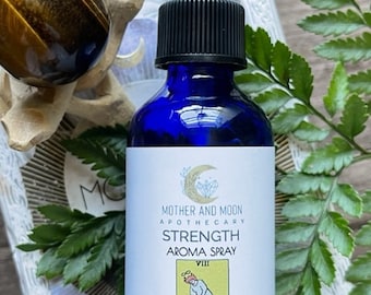 Strength Tarot Card Aroma Spray - Unleash Your Inner Power and Conquer Any Obstacle - Leo Sign