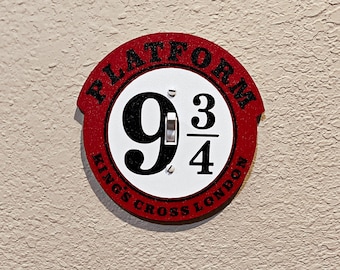 Glöckchen 9 3/4 Lichtschalter Abdeckung, Harry Potter, Fairy Fantasy, Hogwarts Express, Fandom Dekoration, Kings Cross