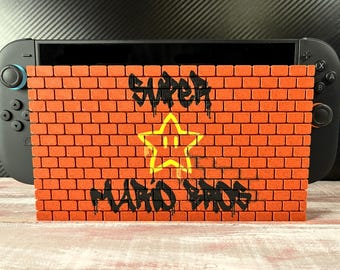 Mario Switch 2  Dock Cover - Graffiti - Nintendo - Gamer - Fan Art