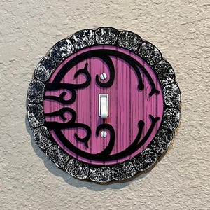 Hobbit Door Light Switch Cover, Hobbit Door Opening, Fairy Fantasy, The Shire, Fandom Decoration, Hobbitcore, Lord of the Rings gift, Bilbo image 3