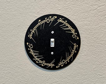 Herr der Ringe Lichtschalter Abdeckung, Fairy Fantasy, Auenland, Fandom Dekoration, Hobbitkern, Herr der Ringe Geschenk, Bilbo