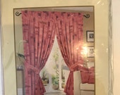 New pair of curtains ANVIL Fine Furnishings (Chelsea Terracotta) Each curtain 168cm x 228cm- warm terracotta colours, timeless design