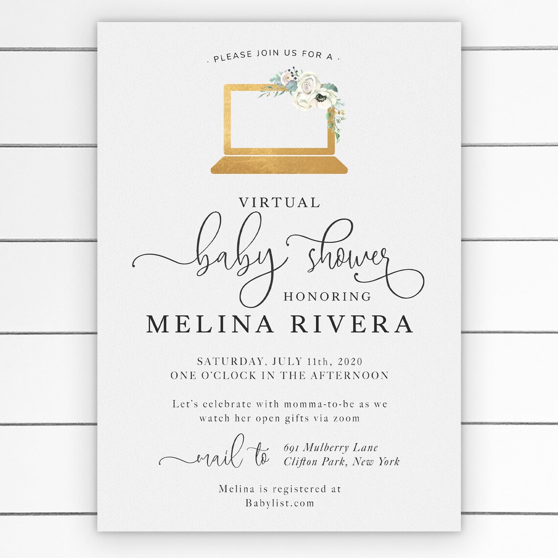 Virtual Baby Shower Neutral Baby Shower Baby Boy Baby Girl Etsy