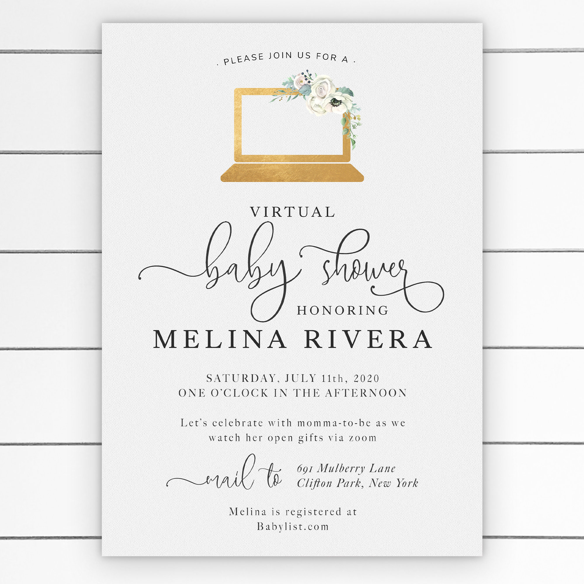 Virtual Baby Shower Neutral Baby Shower Baby Boy Baby Girl Etsy