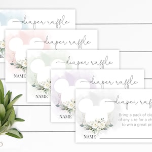 Un peu de magie est en route, cartes d'insertion pour tirage de couches pour baby shower, plusieurs options de couleurs, fichier modifiable, téléchargement immédiat
