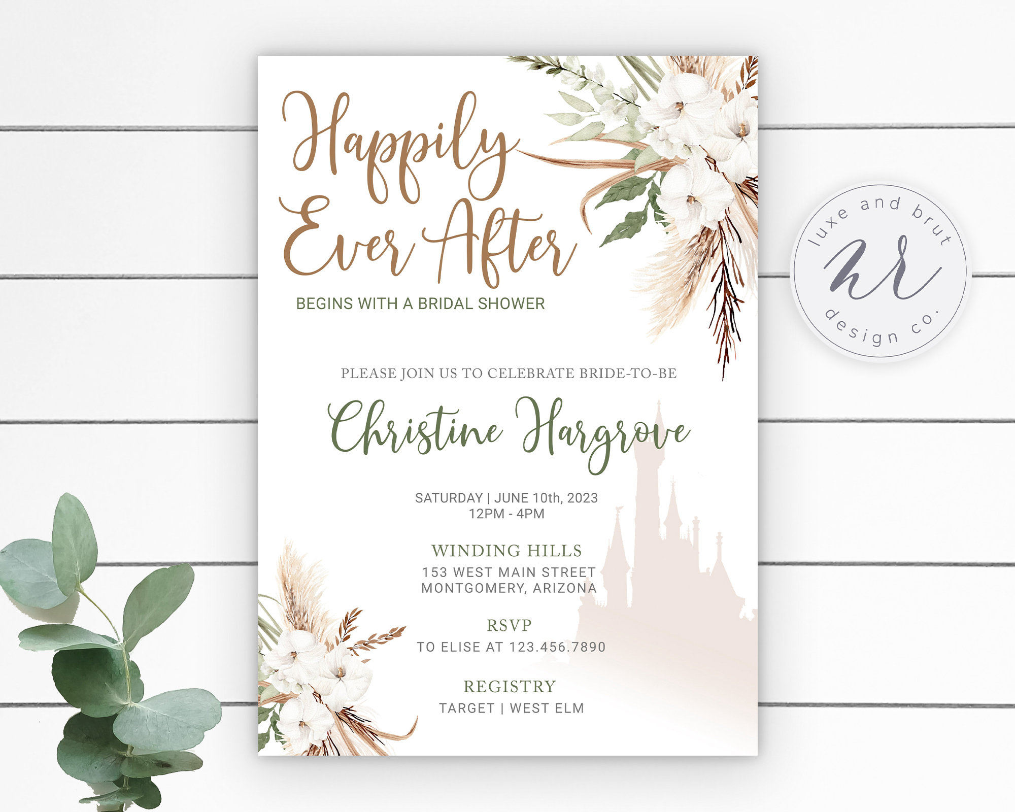 After Wedding Invitations Bridal Shower