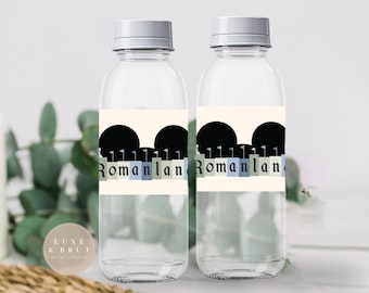 The Happiest Birthday on Earth Water Bottle Labels, Instant Download, Edit Yourself with Corjl
