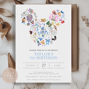 Never Grow Up Birthday Party Invitation, Instant Download, Edit Yourself