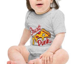 Pizza Crust Punk Baby Onesie - short sleeve