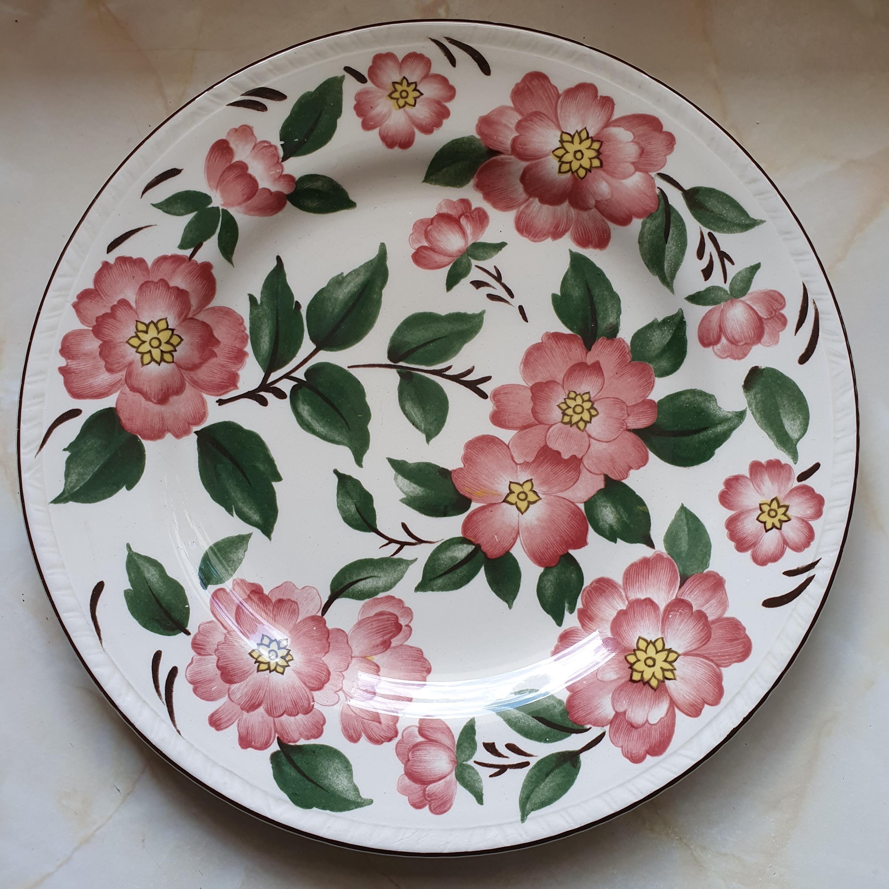 Vintage Wood & Sons 'irish Rose' Plate 8” 20cm - Etsy UK