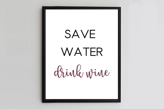 Bar Wall Art Home Bar Sign Bar Printable Sign Gift for Wine | Etsy