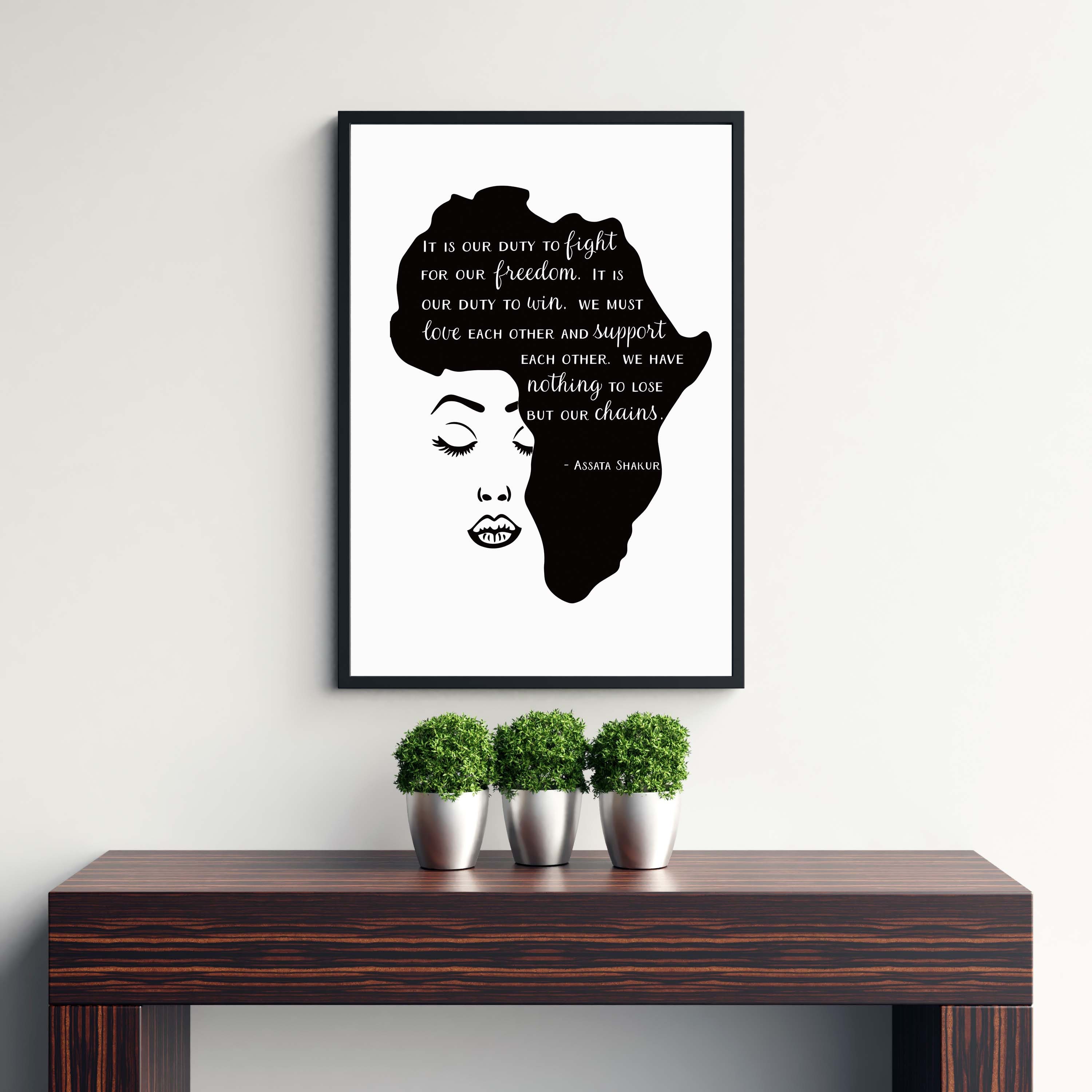 African american Wall Art Assata Shakur Quotes Activist Quotes Black african-american-wall-art-assata-shakur-quotes-activist-quotes-black
