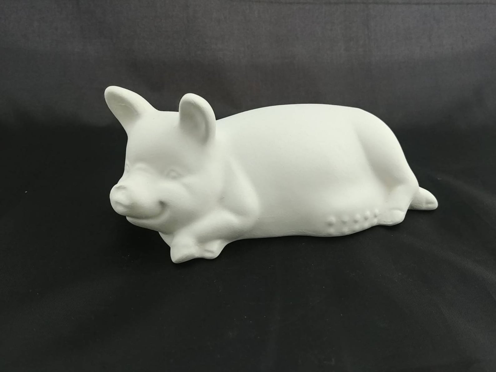 Unpainted Ceramic Bisque Pig Vintage Mold DIY Ceramics to Etsy
