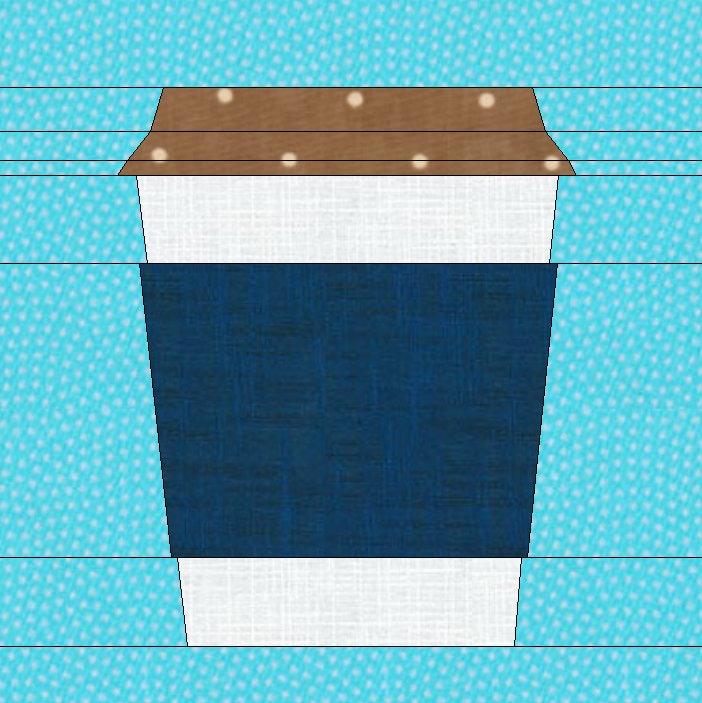 Hot Coffee Cup Foundation Paper Piece Pattern, PDF Instant Download, 6 ...