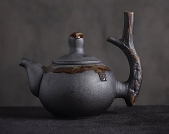 TANGPIN TEA-Ceramic Teapot Creative Stump Chinese Tea Pot 240ml