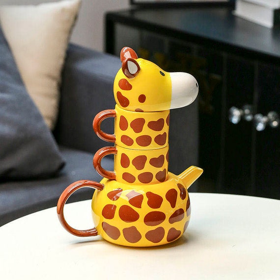 TANGPIN Teaceramic Mugs Coffee Cup 3D Giraffe Animal Tea Sets Etsy