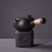 TANGPIN TEA- Black Ceramic Teapots Boiling Tea Kettles Porcelain Tea Pot 500ml 