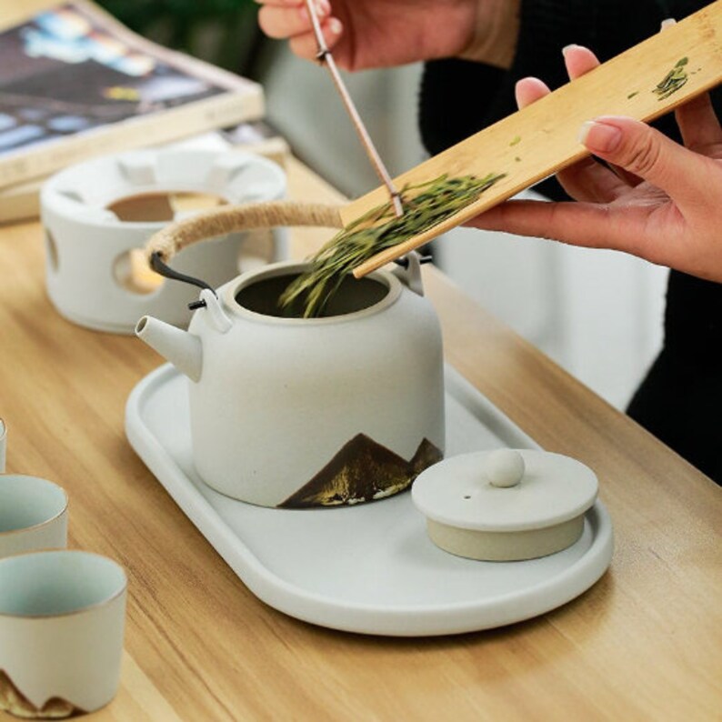 TANGPIN Teaceramic Tea Sets Mountain Chinese Kung Fu Tea Sets Etsy