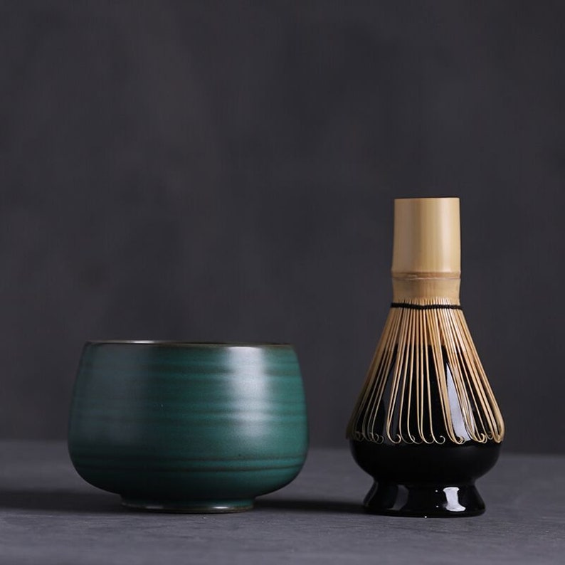 TANGPIN TEACeramic Matcha Sets with Bamboo Whisk Etsy