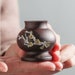 TANGPIN TEA-Wood Teapot Lid Holders with Plum Blossom Ebony Tea Accessories 